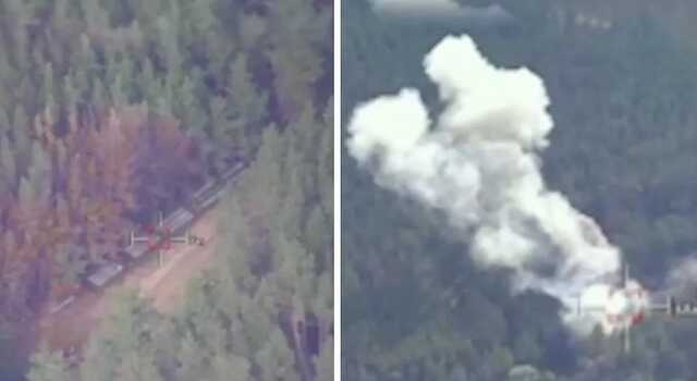 ЗСУ влучним ударом знищили колону російських вантажівок, які перевозили боєкомплекти