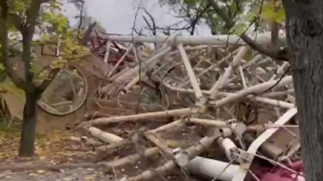 З’явилося відео підірваної росіянами телевежі у Херсоні