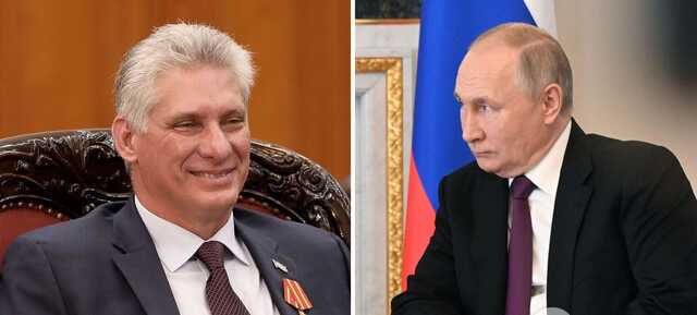 К изолированному Путину приехал президент Кубы