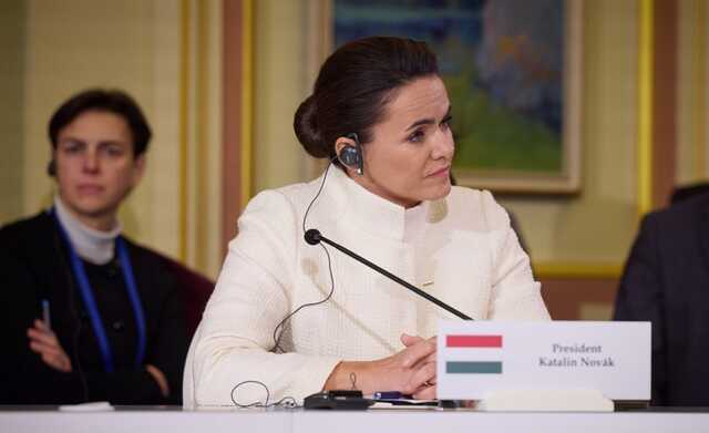 "Відповідальність Путіна за війну є очевидною": президент Угорщини в Києві висловилася на підтримку України