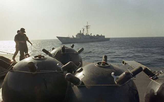 На Одещині штормом винесло на берег якірну міну