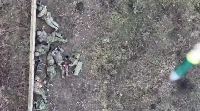 Останні миті життя підрозділу РФ під Бахмутом потрапили на відео