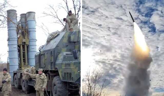 У мережі показали вражаюче відео, як ЗРК С-300 випускає ракету навздогін російській