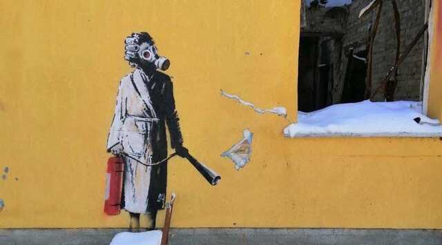 Чоловікові, який намагався вкрасти графіті Бенксі на Київщині, повідомлено про підозру