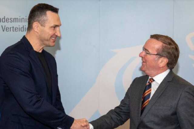 Володимир Кличко зустрівся з новим міністром оборони Німеччини Пісторіусом