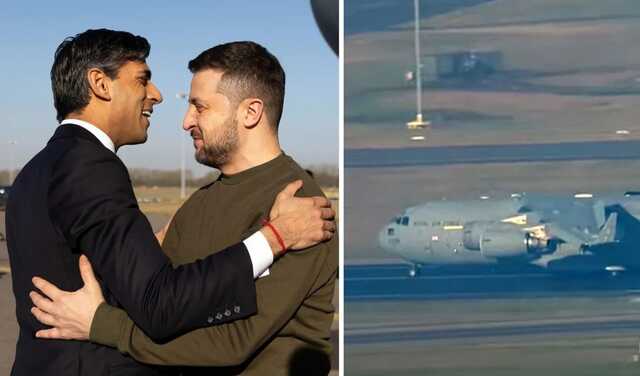 Зеленський прибув з візитом до Британії і зустрівся з Сунаком