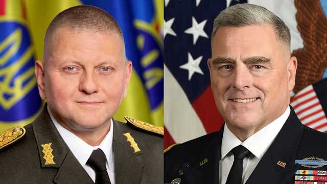 Залужний обговорив із генералом Міллі ситуацію на фронті в Україні