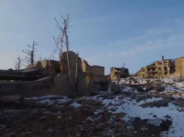 Пропагандисти Путіна показали страшне відео знищеного Бахмута