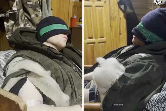 Білоруські бійці ЗСУ під час штурму взяли росіянина в полон