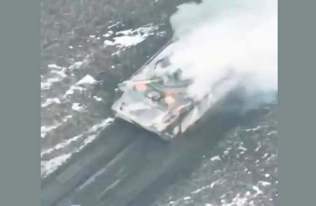 Уничтожение вражеского танка и БМП-3 вблизи Угледара