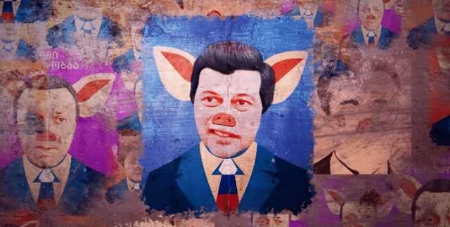 Протести у Тбілісі: грузини почали використовувати карикатури на політиків і натякнули на РФ