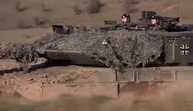 З’явилося відео, як у Німеччині український екіпаж керує танком Leopard 2