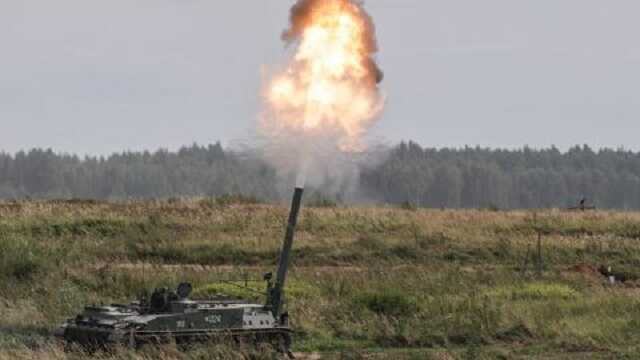 Українські військові знищили російський самохідний міномет "Тюльпан" з артилерії