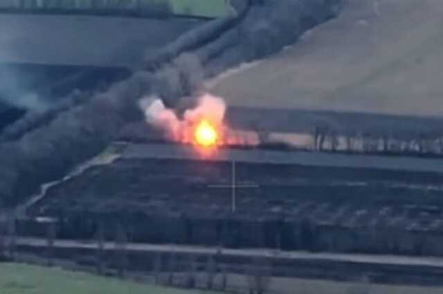 Бойцы 14 ОМБр уничтожили вражеский миномет "Тюльпан"