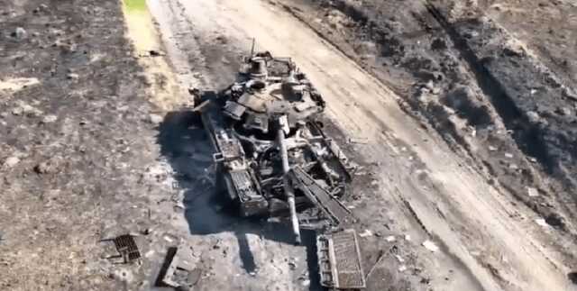 Задокументировано уничтожение очередного новейшего танка оккупантов Т-90М "Прорыв"