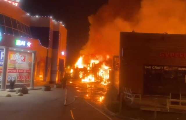 У Підмосков’ї вночі спалахнула масштабна пожежа