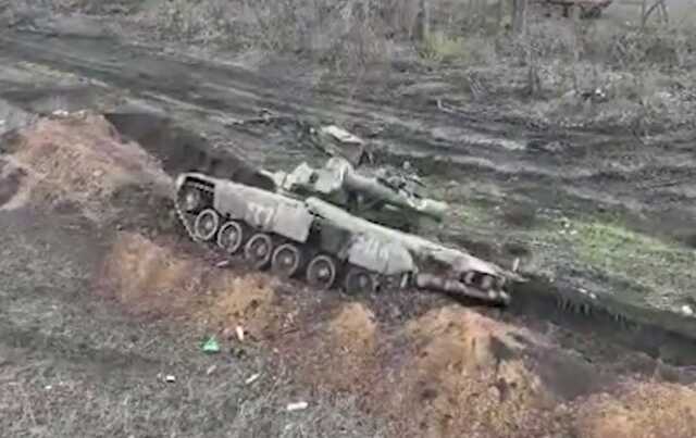 Бійці 25-ї бригади знищили танк окупантів разом з боєкомплектом