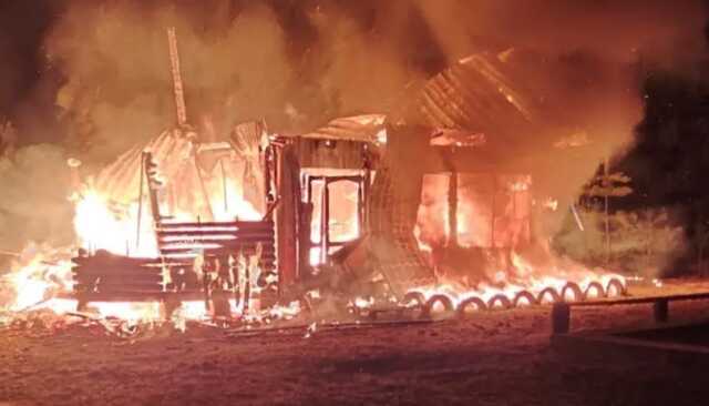 Під Києвом повністю згоріла церква в честь Матрони Московської