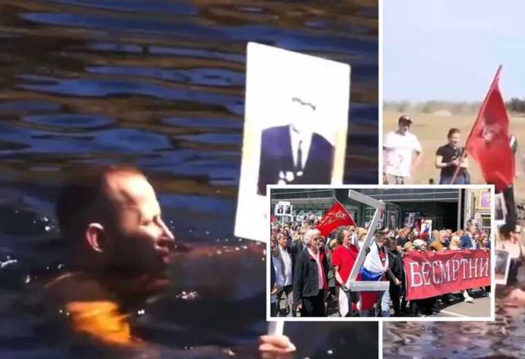 У РФ провели "безсмертний полк" у ставку і зганьбилися навіть серед своїх