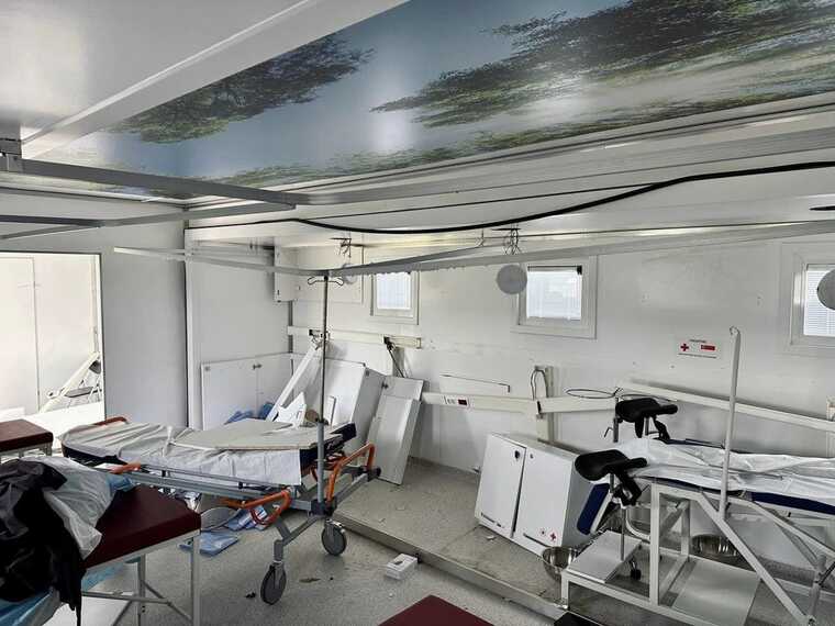 На Миколаївщині внаслідок ворожих обстрілів пошкоджено мобільний шпиталь Червоного Хреста