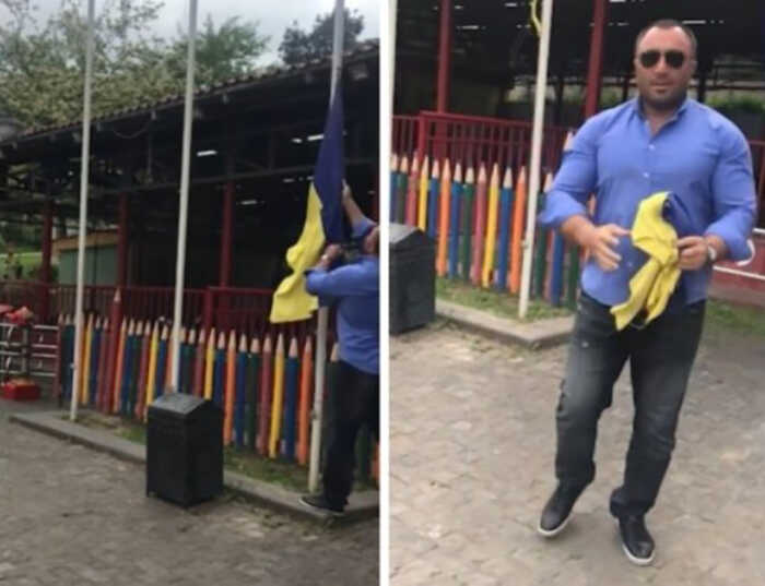 У центральному парку Тбілісі чоловік зірвав прапор України: реакція посольства