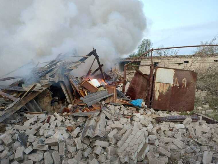 Наслідки обстрілу Берислава російською авіацією, - ОВА