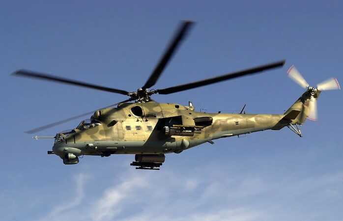 Українські військові збили ворожий ударний вертоліт Мі-24