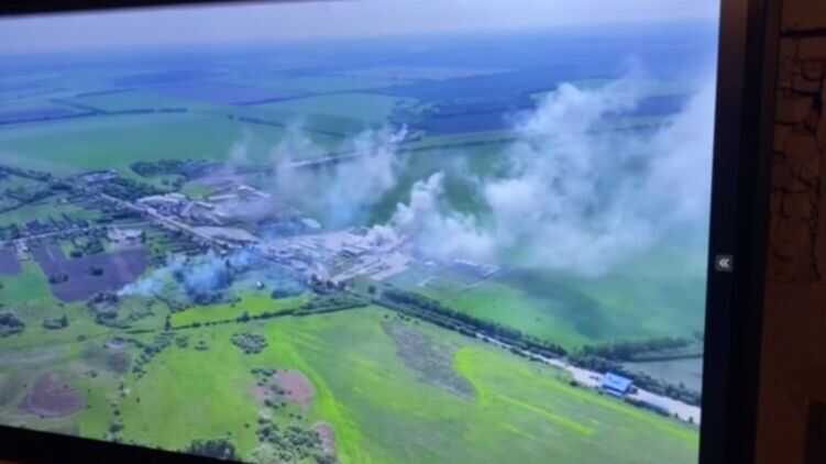 На українсько-російському кордоні біля Грайворона з космосу видно осередки пожеж