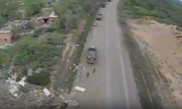 Спецпідрозділ СБУ показав роботу дронів-камікадзе по техніці загарбників