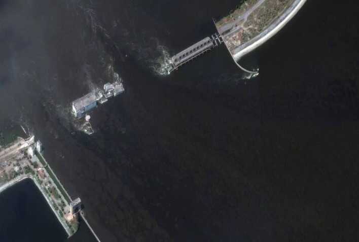 Каховське водосховище стрімко меліє після руйнування греблі