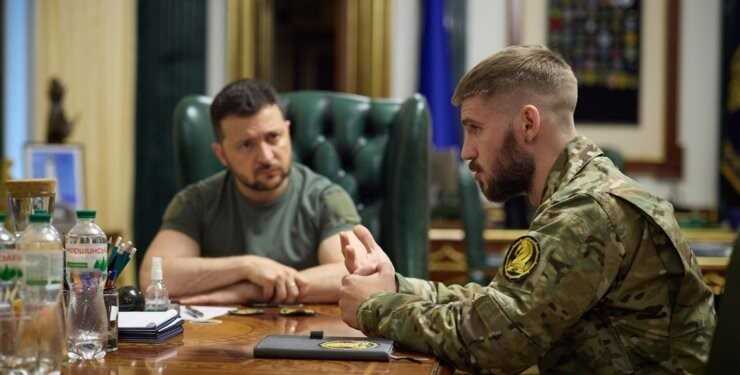 "Завжди відважні бійці "Маґури"": Зеленський зустрівся з Валерієм Маркусом