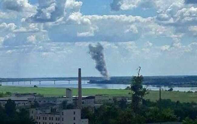 З’явилося відео ракетного удару росіян по Антонівському мосту