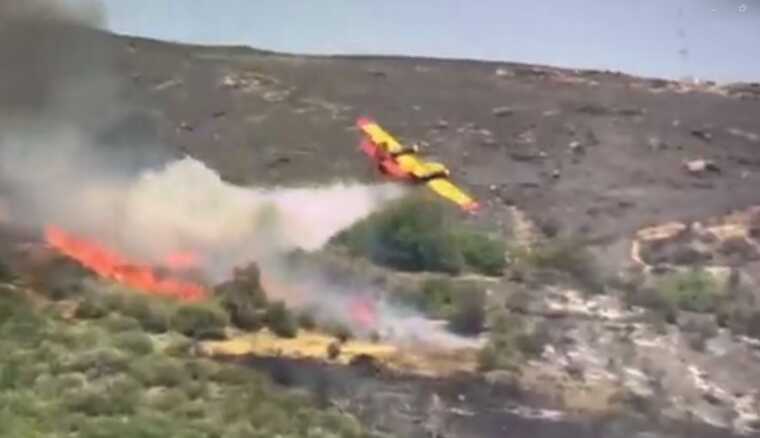 У Греції під час операції по гасінню лісової пожежі впав літак