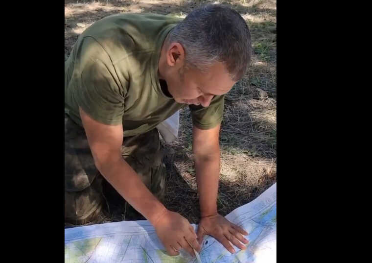 Полонений російський комбат-розвідник майор Томов "здає" позиції РФ