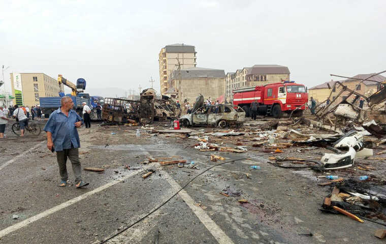 Через вибух у російській Махачкалі загинули 27 людей, з них троє діти