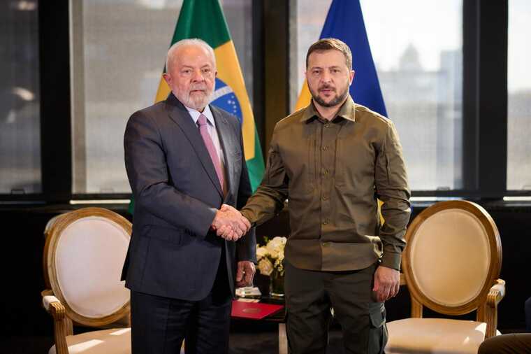 Зеленський у Нью-Йорку вперше зустрівся з президентом Бразилії