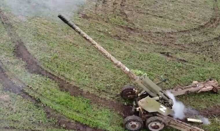 Українські морпіхи виявили та знищили заховану гармату окупантів