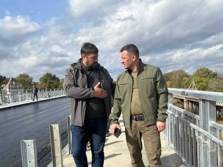 Міст через річку Інгулець на Херсонщині, який знищила армія РФ, відбудували