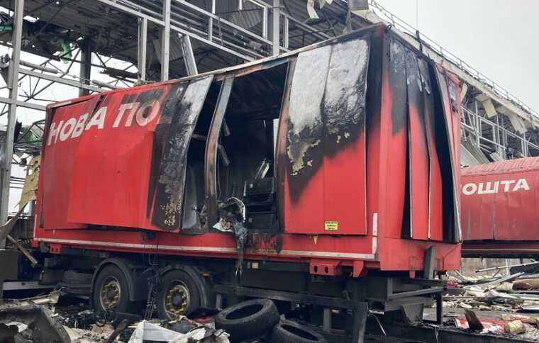 В мережі з’явилось відео з моментом прильоту по терміналу НП на Харківщині