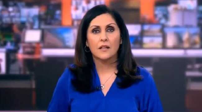 Телеведуча ВВС показала середній палець у прямому ефірі