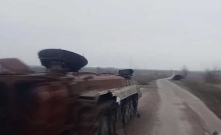 Окупанти зняли результати знищення 7 одиниць своєї техніки поблизу Олександрівки Донецької області