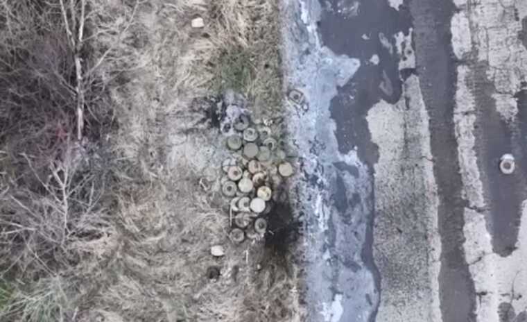 Українські військові знищили склад мін російських окупантів