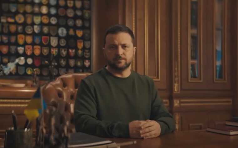 Президент Зеленський привітав українців з Новим 2024 роком