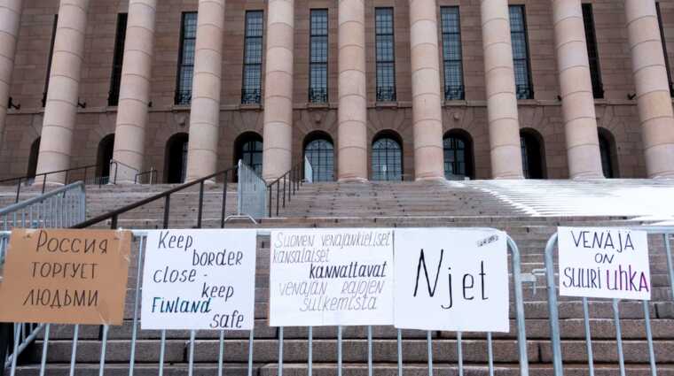 У Фінляндії російськомовні мітингували за закриття кордону з РФ