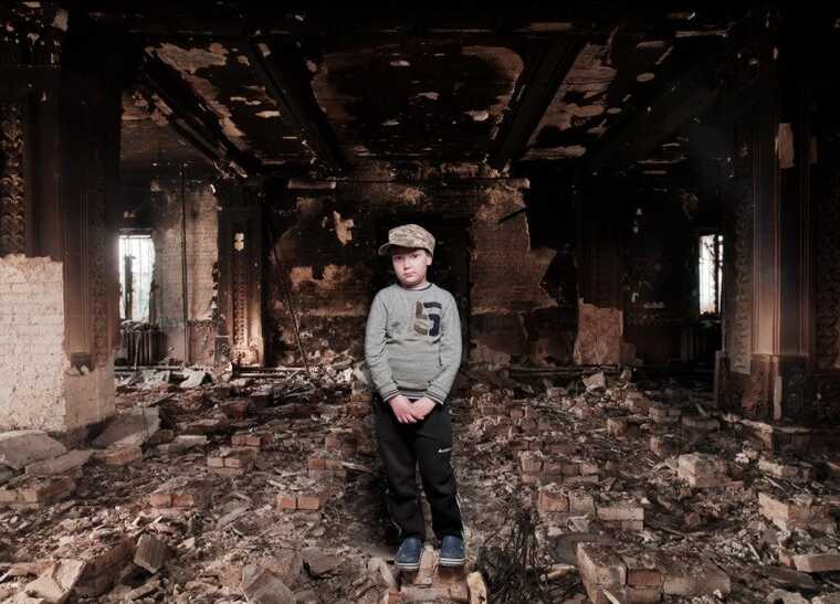 В Совете Европы открыли фотовыставку о детях на войне в Украине