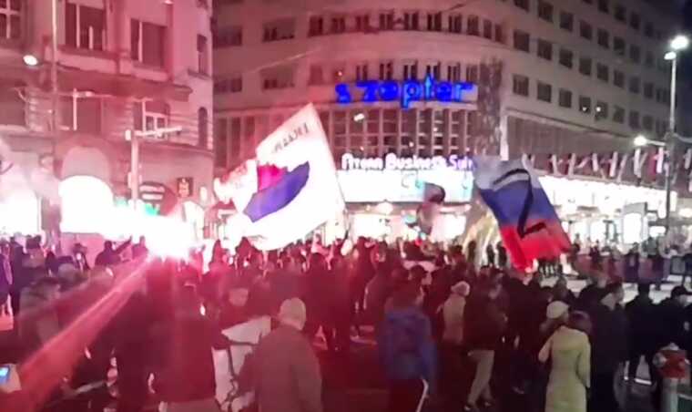 У столиці Сербії Белграді сьогодні пройшов марш на підтримку РФ