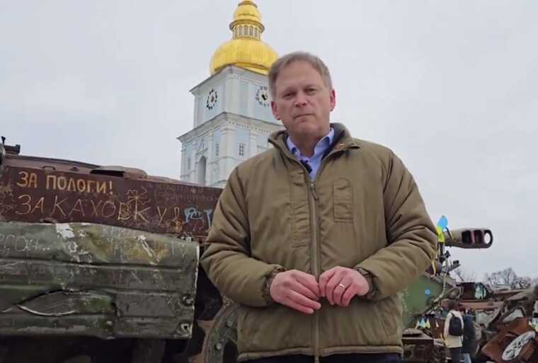 Міністр оборони Британії записав відео з центру Києва