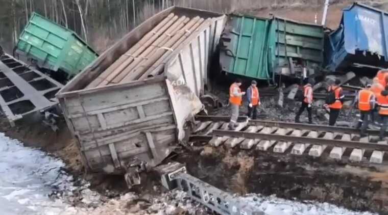 У Московській області з рейок зійшли 10 вантажних залізничних вагонів