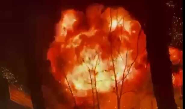 У Мережі опублікували відео нічної атаки «шахедів» по Харкову