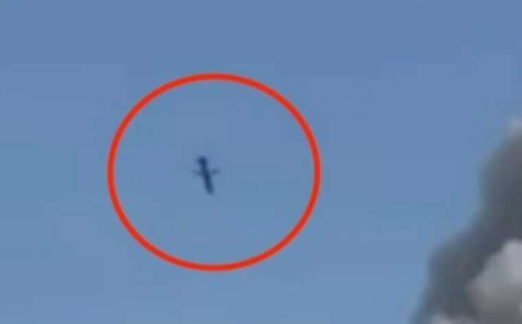 РосЗМІ показали відео з ракетою, яка влаштувала "бавовну" у Луганську